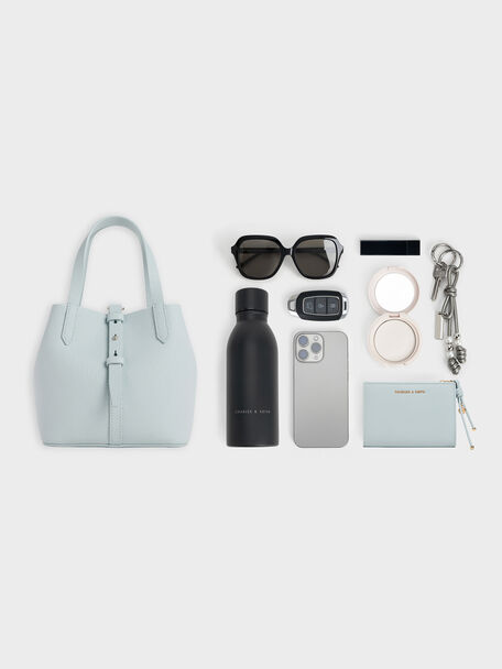 Mini Beryl Belted Bucket Bag, Sea Salt Blue, hi-res