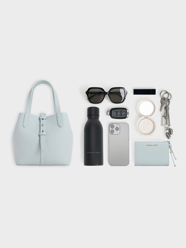 Beryl Belted Bucket Bag, Sea Salt Blue, hi-res
