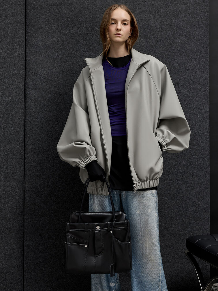 Arita Jeans Tote Bag, Noir, hi-res