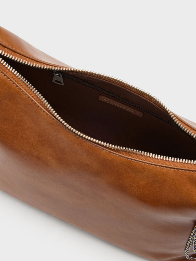 Atwood Chain Convertible Hobo Bag, Distressed Tan, hi-res