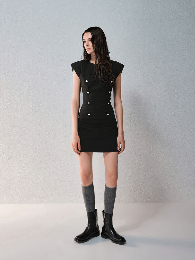 Side-Zip Ankle Boots, Black, hi-res
