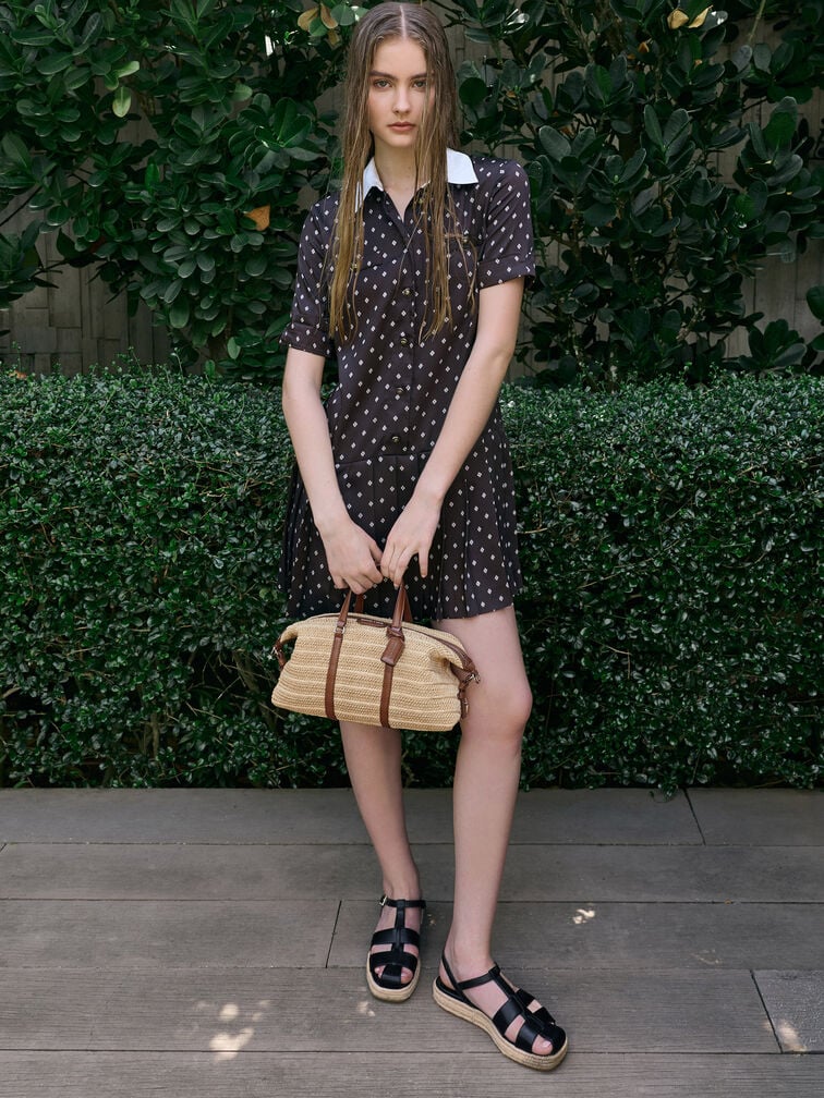 Fergie Woven Bowling Bag, Multi, hi-res