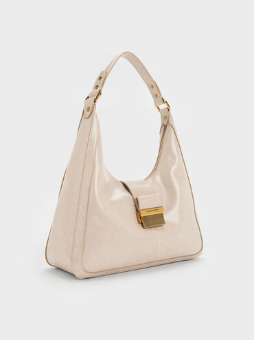 Charlot Hobo Bag, Oat, hi-res