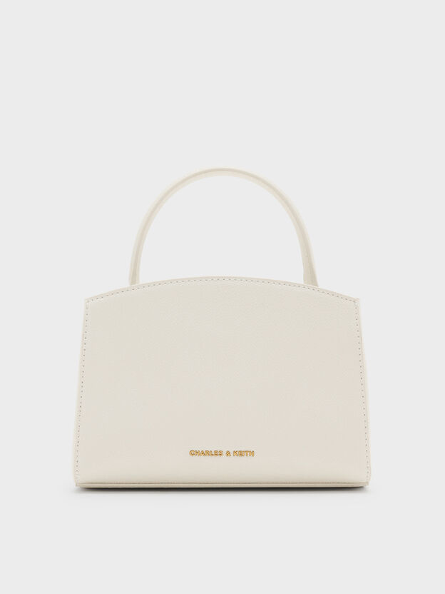 Aubrielle Belted Top Handle Bag, Cream, hi-res