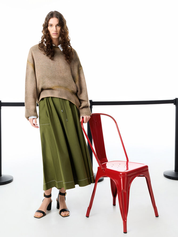 Leather Block-Heel Ankle-Strap Sandals, Black, hi-res