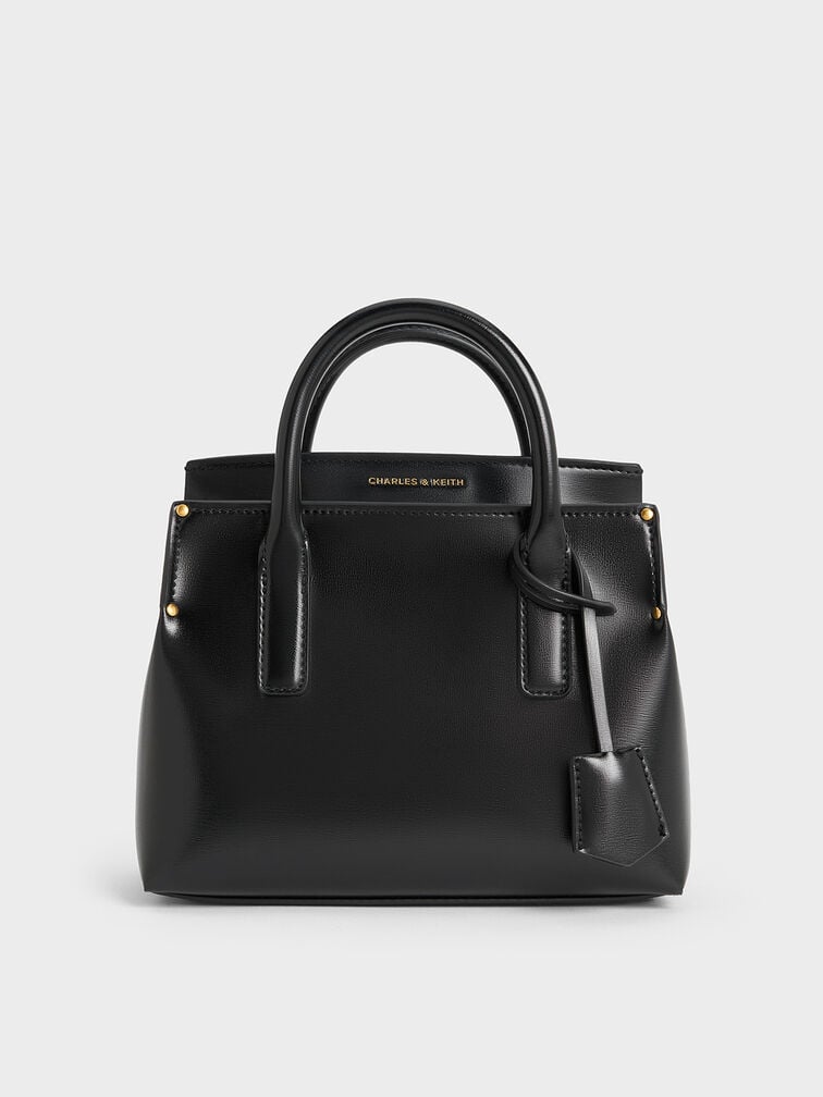 Rene Structured Top Handle Bag, Black Rene Structured Top Handle Bag, Black, hi-res