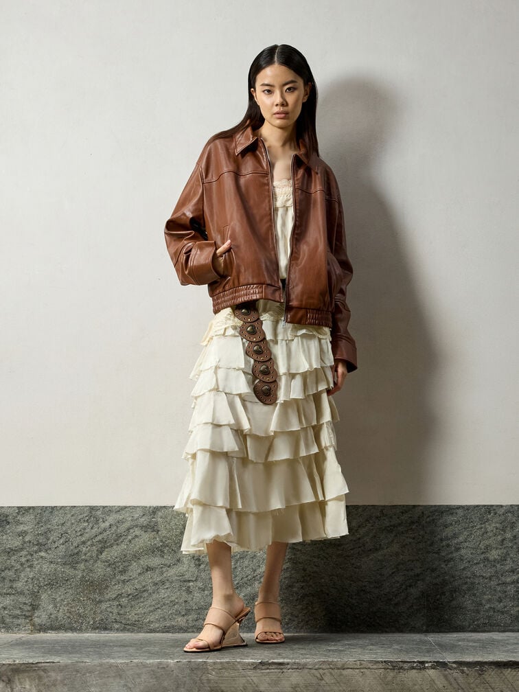 Mesh Sculptural-Heel Wedges, Nude, hi-res