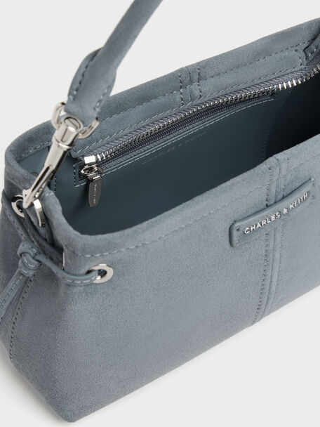 Noane Top Handle Bag, Smoky Blue, hi-res