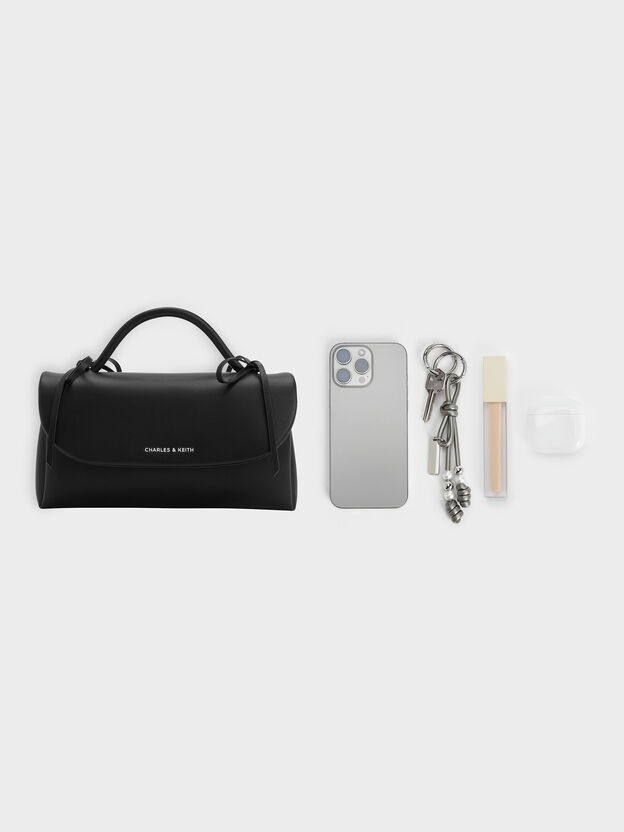 Hazel Bow Wallet On Chain, Noir, hi-res