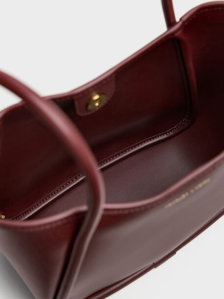 Mini Lyla Tubular Tote Bag, Mulberry Plum, hi-res