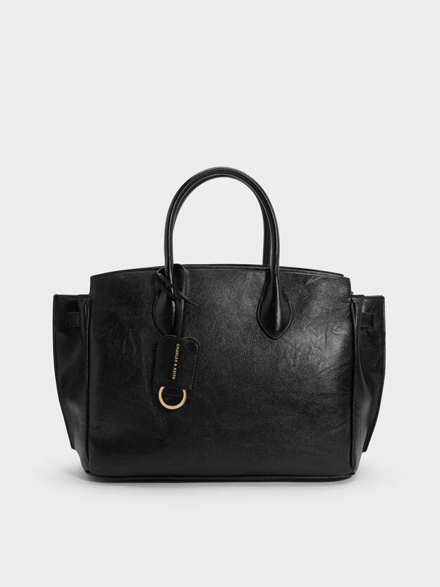 Large Ginevra Tote Bag, Black, hi-res