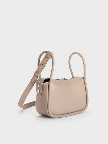 Lyla Shoulder Bag, Taupe, hi-res