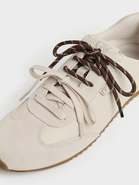 Jace Leather & Suede Sneakers, Chalk, hi-res