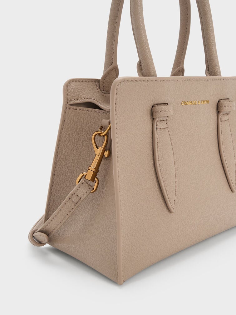 Allyn Structured Trapeze Tote Bag, Taupe, hi-res