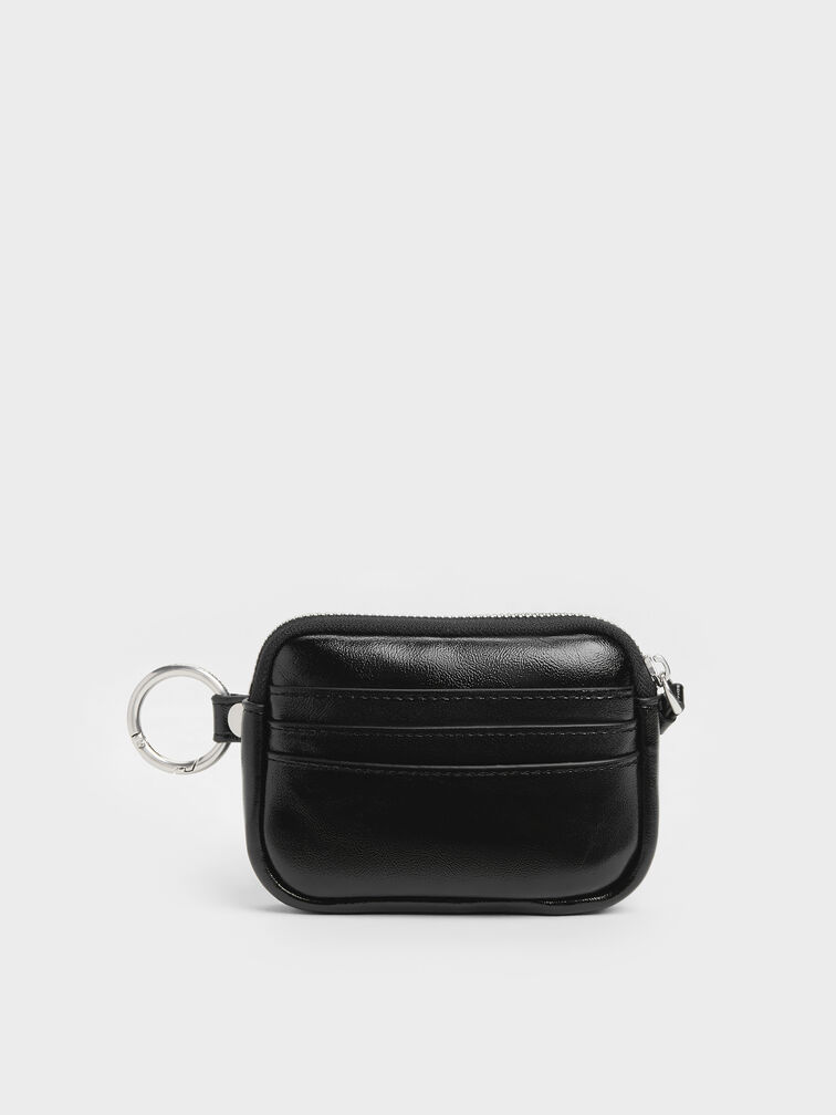 Tatiana Zip-Around Card Holder, Noir, hi-res