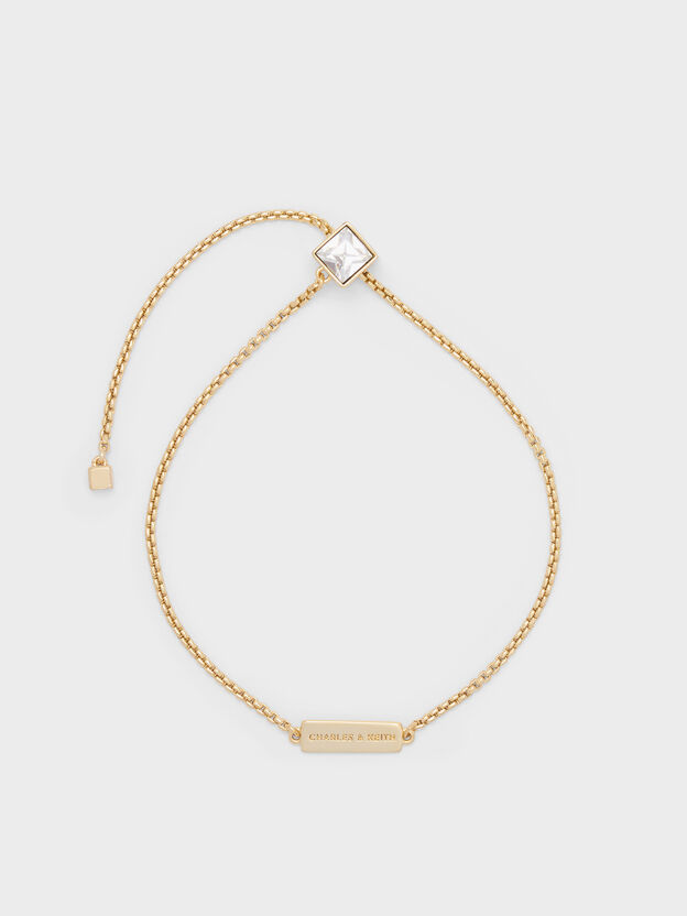 Quincy Crystal Chain Bracelet, Gold, hi-res