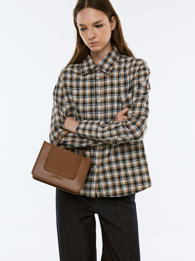 Mini Daylla Tote Bag, Mocha Brown, hi-res