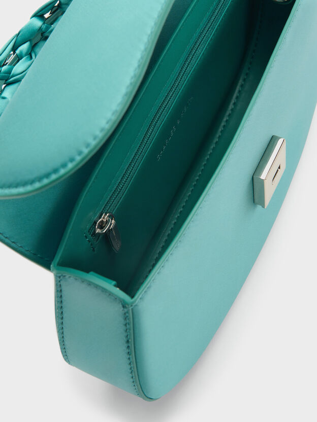 Eilian Braided Top Handle Bag, Teal, hi-res