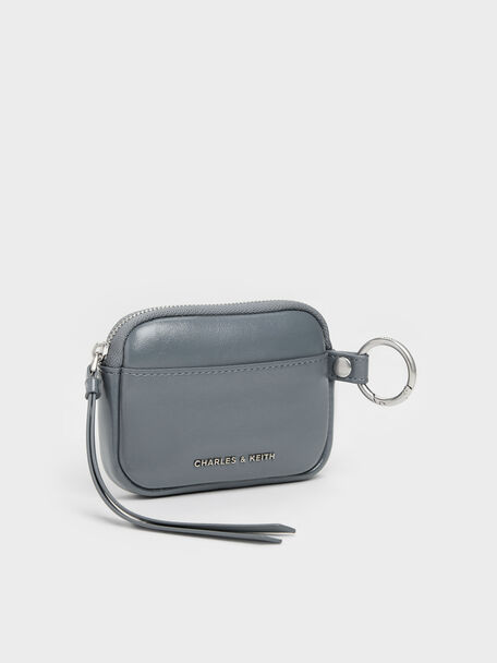 Tatiana Zip-Around Card Holder, Smoky Blue, hi-res