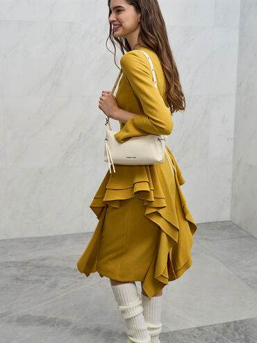 Xylia Shoulder Bag, Cream, hi-res