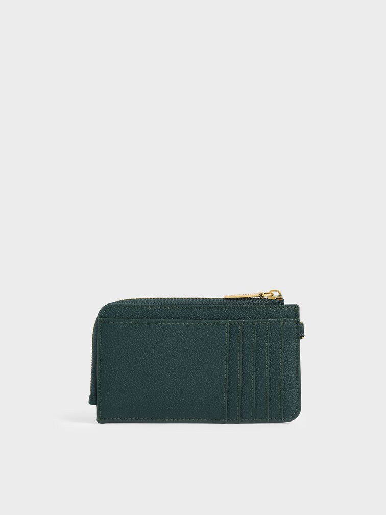 Multi-Slot Wristlet Card Holder, Dark Green, hi-res