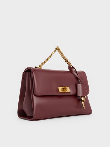Kerry Chain-Handle Crossbody Bag, Mulberry Plum, hi-res