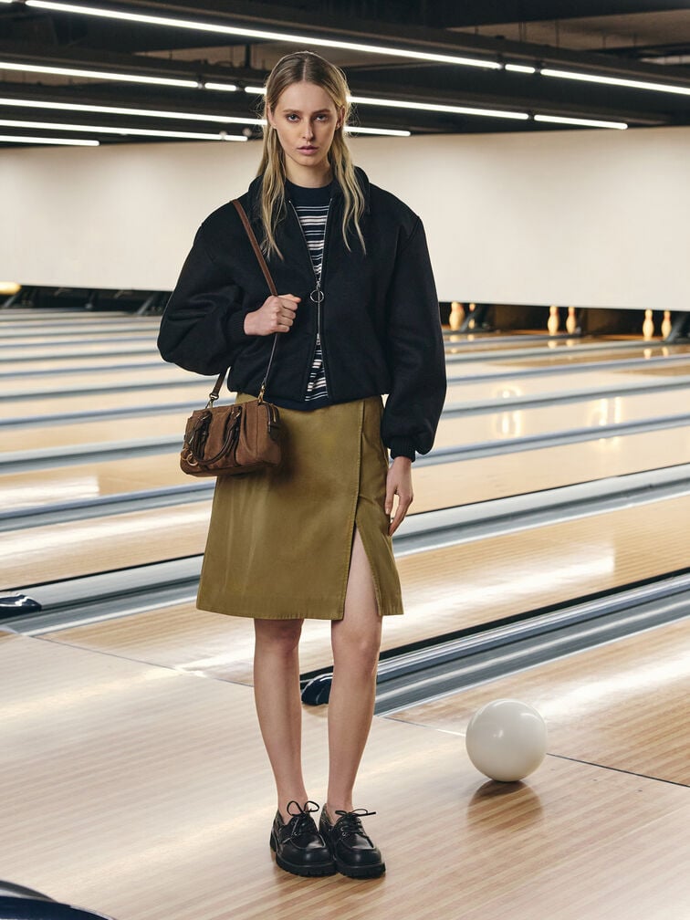 Britton Recycled Suede Top Handle Tote Bag, Mocha Brown, hi-res