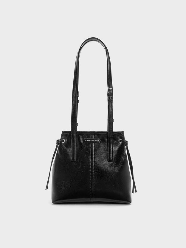 Noane Elongated-Handle Tote Bag, Noir, hi-res
