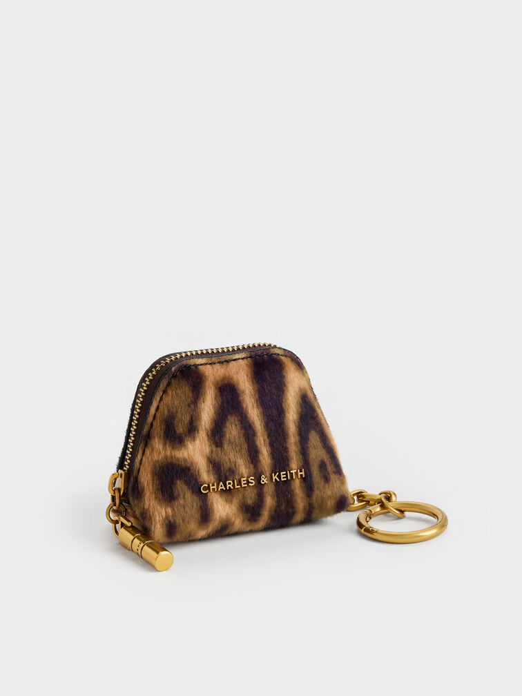 Cesia Leopard-Print Micro Pouch, Multi, hi-res