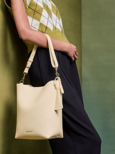 Beryl Bucket Bag, Butter Yellow, hi-res