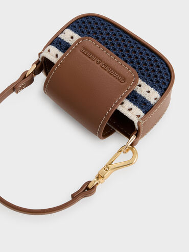 Ida Striped Knitted Micro Pouch, Multi, hi-res