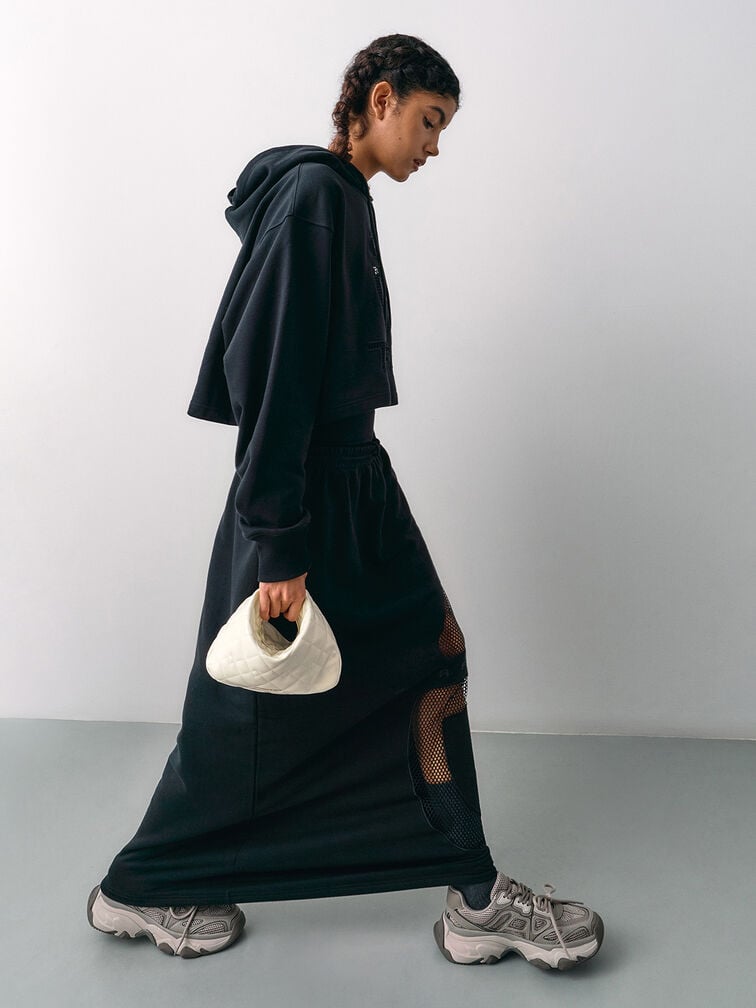 Duo Quilted Slouchy Hobo Bag, Cream, hi-res