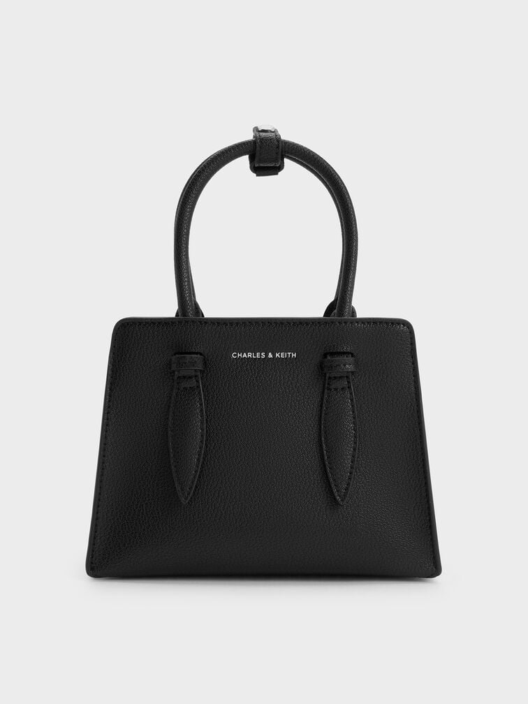 Allyn Structured Trapeze Tote Bag, Noir, hi-res