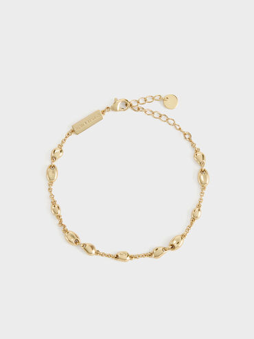 Donora Sculptural-Bead Chain Bracelet, Gold, hi-res