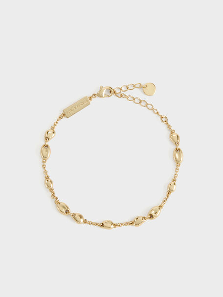 Donora Sculptural-Bead Chain Bracelet, Gold, hi-res
