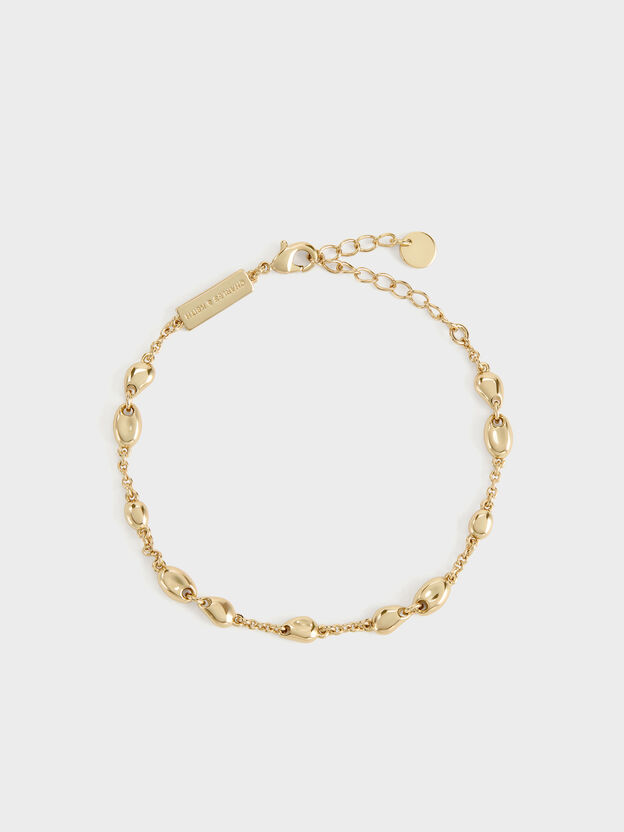 Donora Sculptural-Bead Chain Bracelet, Gold, hi-res