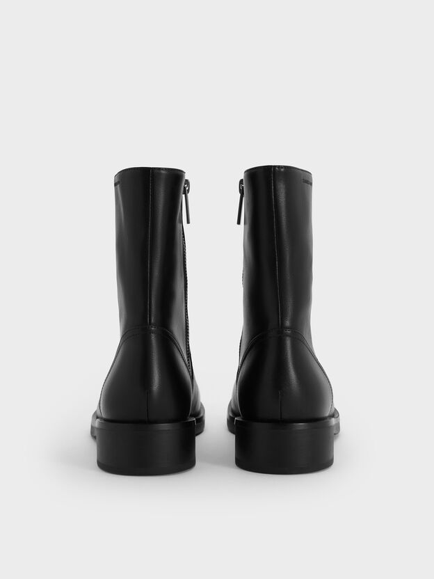 Side-Zip Ankle Boots, Black, hi-res
