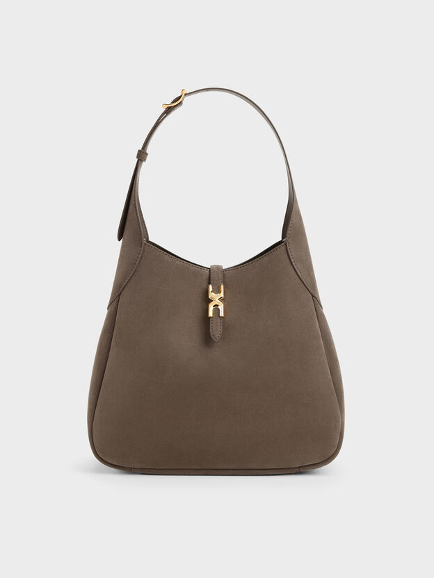 Adalyn Hobo Bag, Stone Grey, hi-res