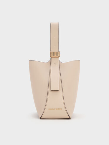 Edna Bucket Bag, Oat, hi-res