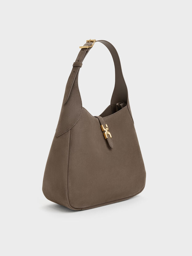 Adalyn Hobo Bag, Stone Grey, hi-res