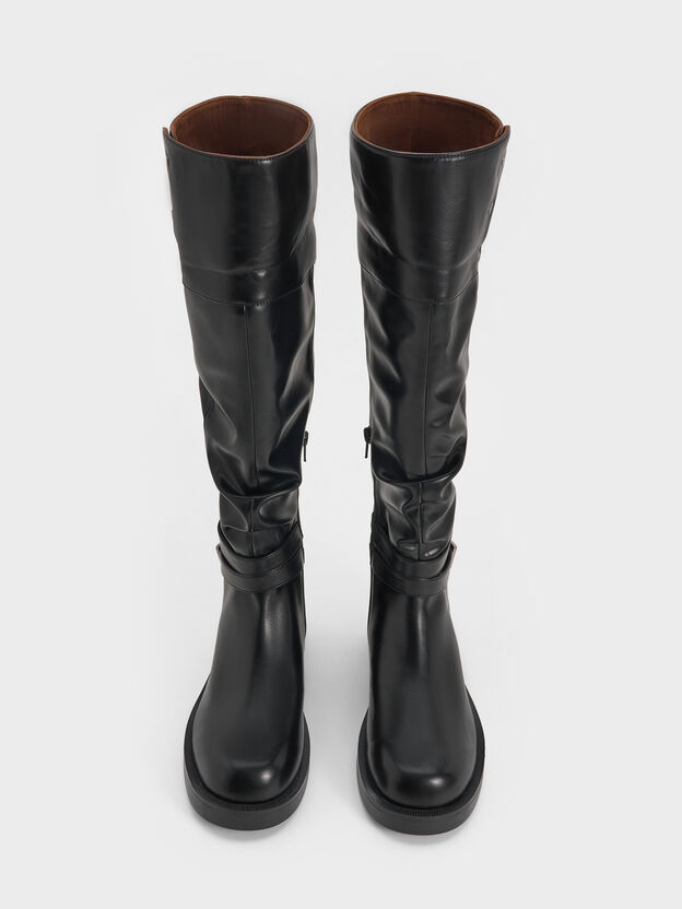 Eilis Thigh-High Boots, Black, hi-res