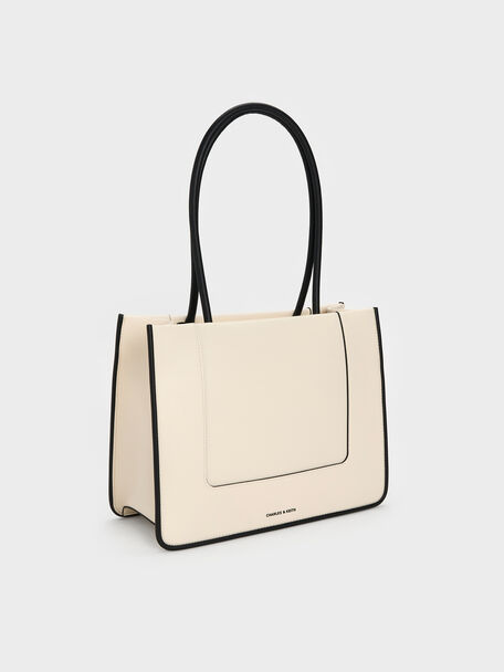 Daylla Tote Bag, Cream, hi-res