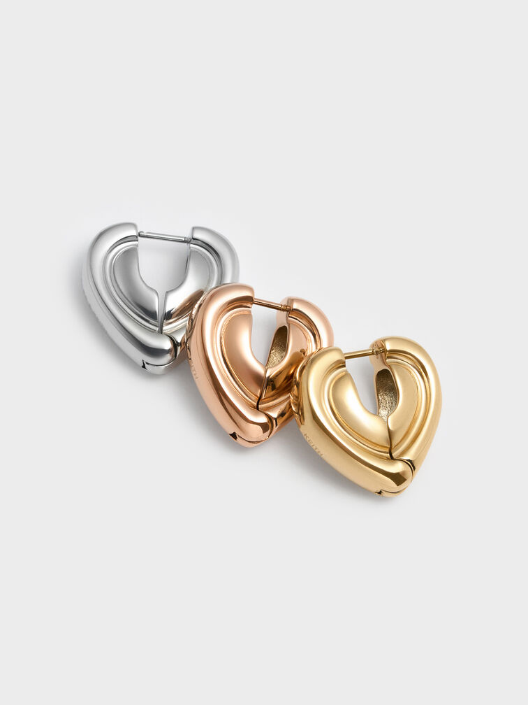 Annalise Huggie Earrings, Gold, hi-res