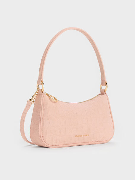 Elspeth Chain Shoulder Bag, Pink, hi-res