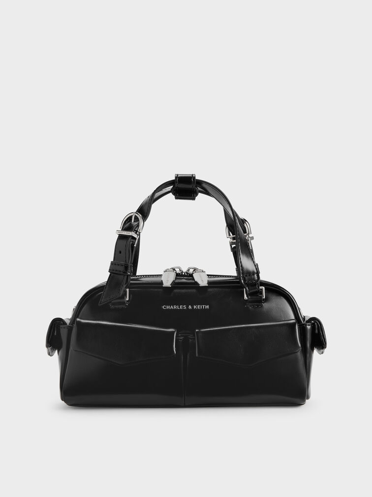 Rachel Multi-Pocket Bowling Bag, Noir, hi-res