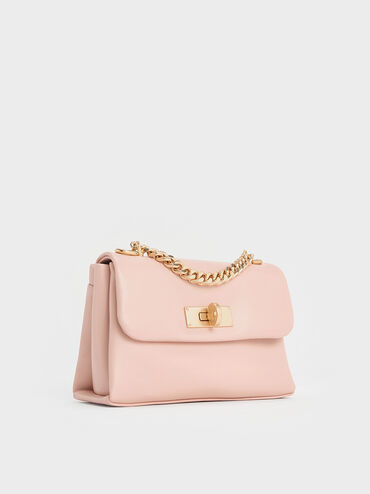 Mini Kerry Chain-Handle Crossbody Bag, Light Pink, hi-res