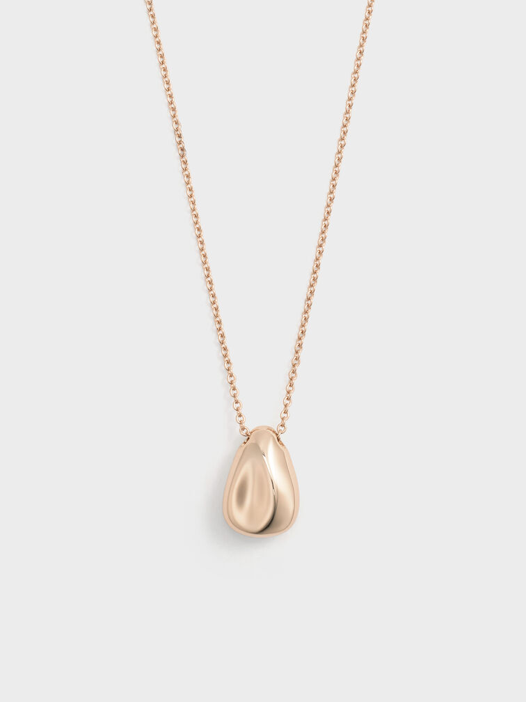 Donora Sculptural Pendant Necklace, Rose Gold, hi-res