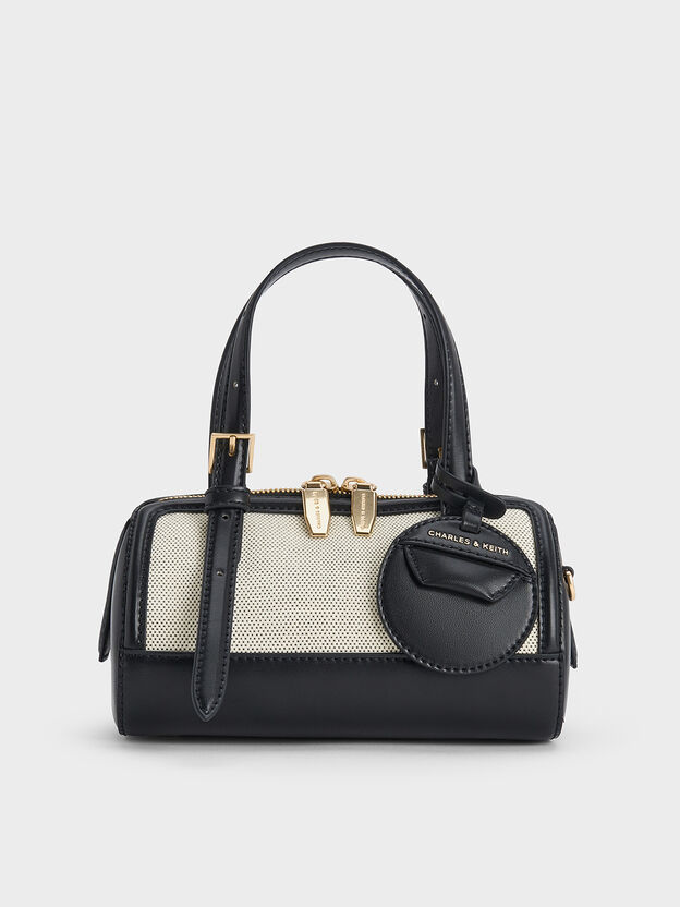 Enola Canvas Bowling Bag, Black, hi-res