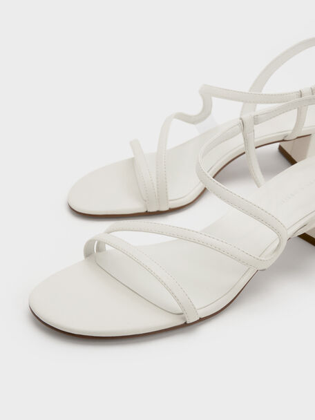 Arden Wavy Slingback Sandals, Chalk, hi-res