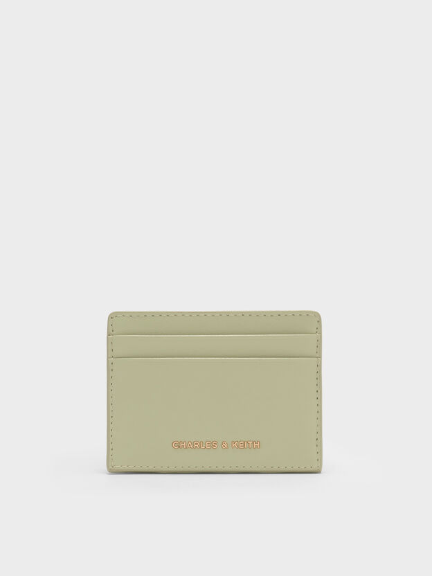 Halsey Ruched Card Holder, Pale Sage, hi-res